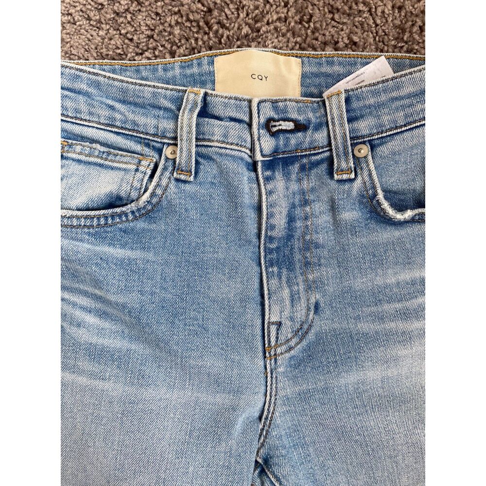 CQY Light Wash High Rise Classic Denim Jeans Size 25 - Picture 3 of 7